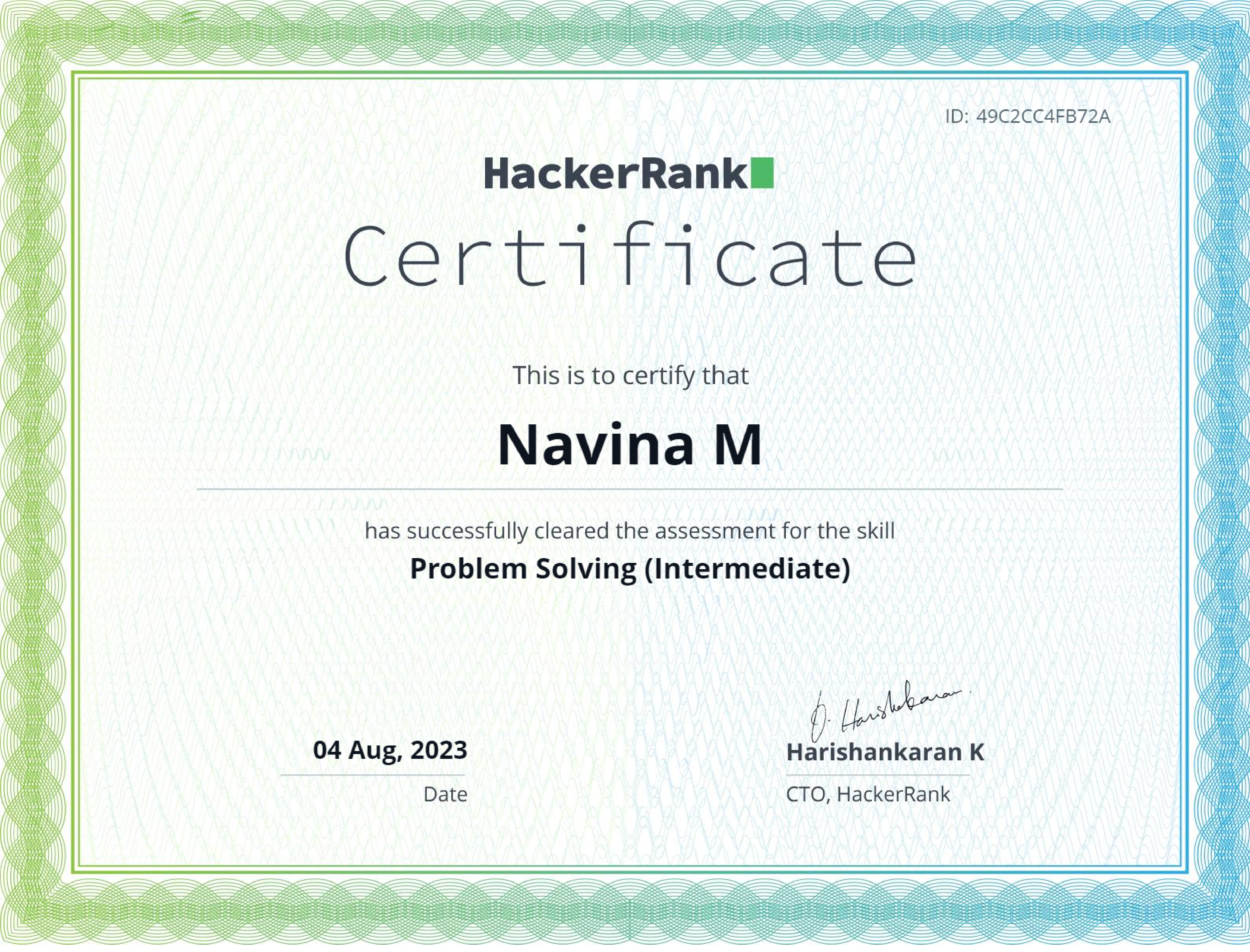 Problem Solving (HackerRank)